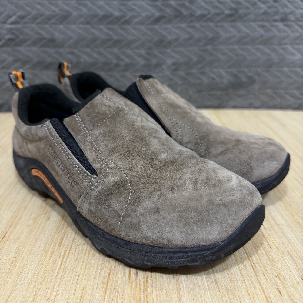 Merrell Jungle Moc Slip On Suede Shoes Kids Youth Size 3.5 Hiking Outdoor